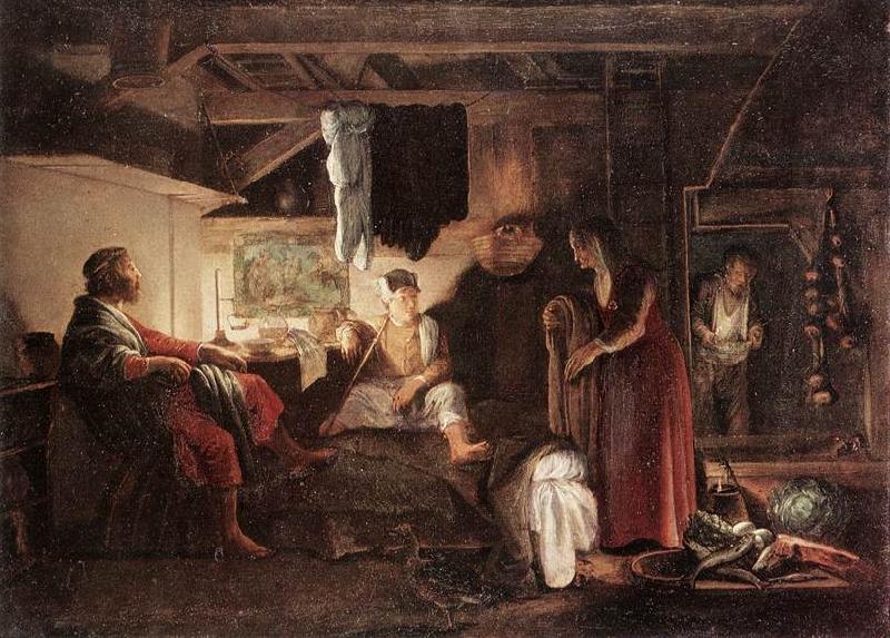 ELSHEIMER, Adam Jupiter and Mercury at Philemon and Baucis fgj oil painting image